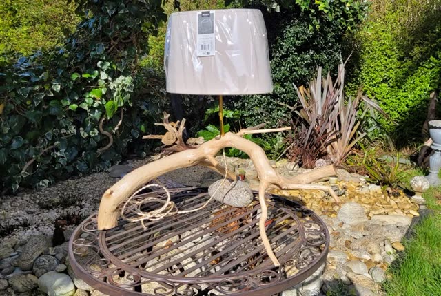 Lampe en bois flotté, pièce 6
